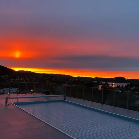 With Heated Pool And Magnificent View Villaer Bergen